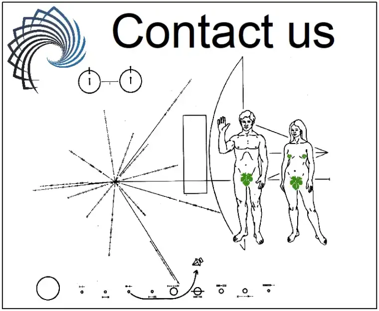 NASA Voyager One gold diagram sent into space by humans hoping to contact ETs.